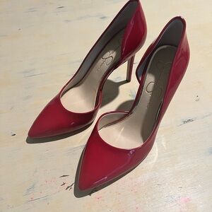 Red Patent Leather Pumps